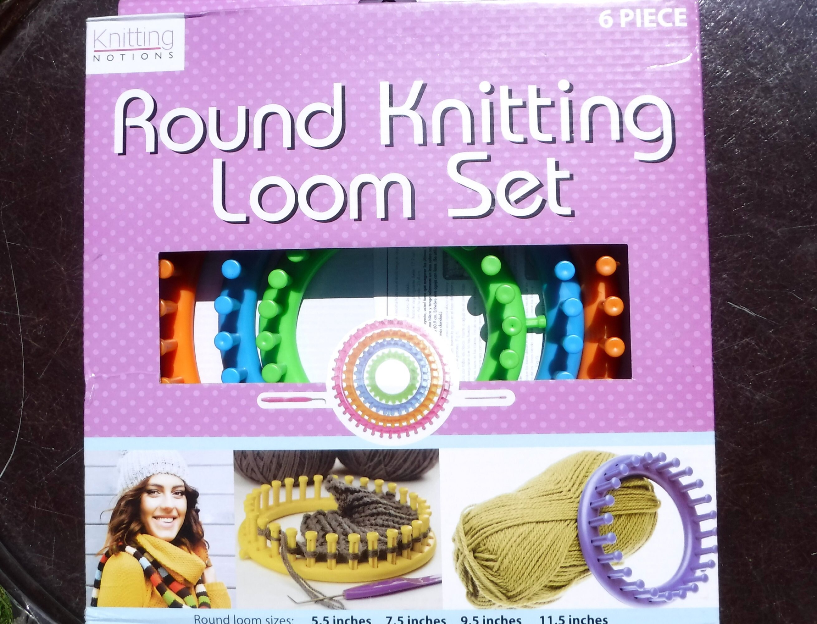 Round Knitting Loom Set Instructions and Tools Included