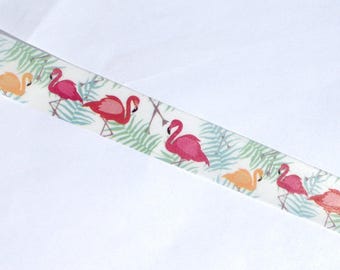 Pink Flamingos Washi Tape - Tropical Beach Birds - Paper Tape Great for Calendars Paper Crafts Organizing 15mm x 10m