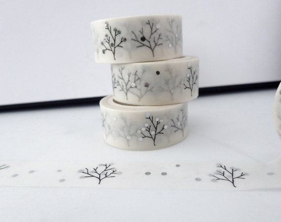 Christmas Biodegradable Washi Tape 15mm x 5m Paper Tape Eco