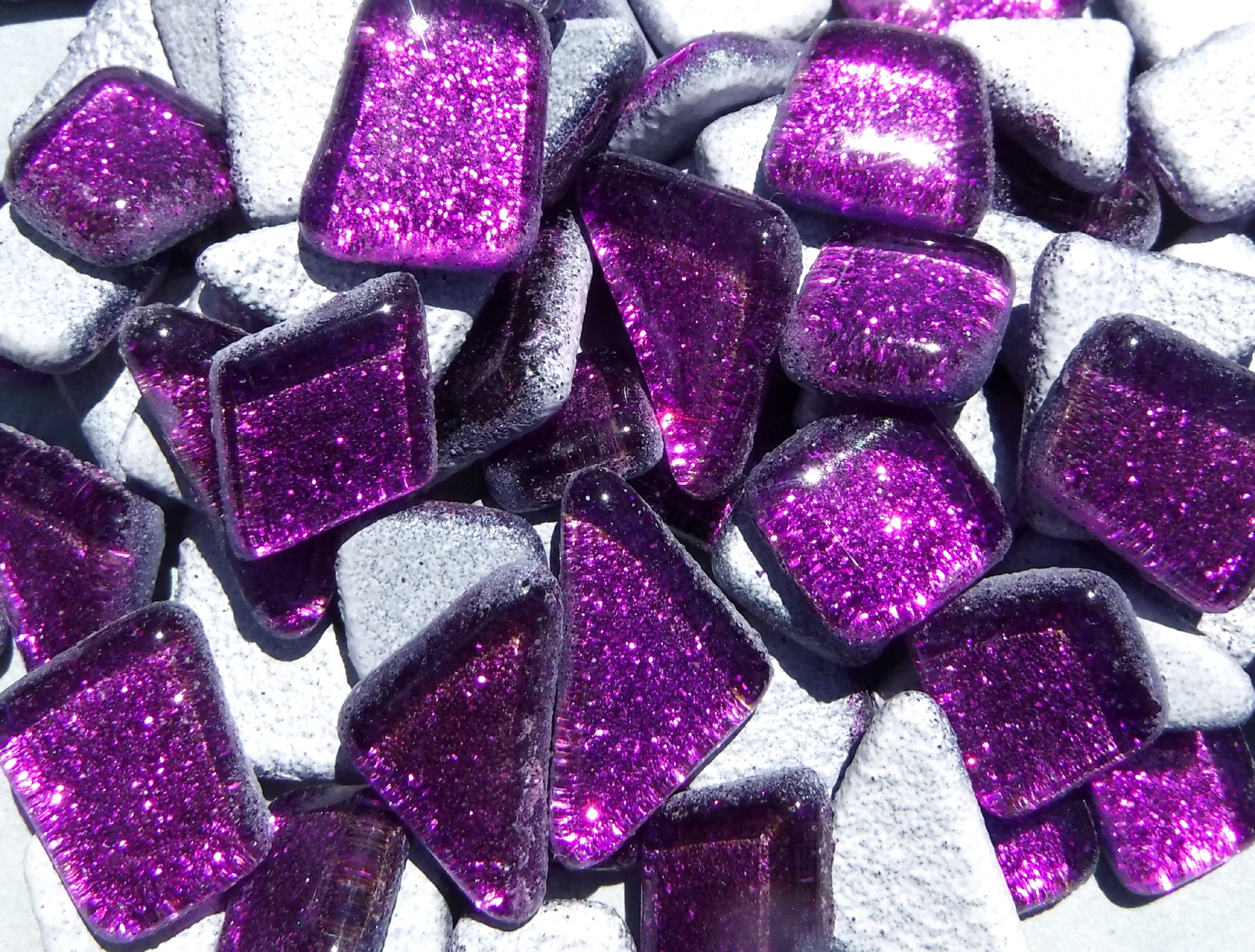 listing707749532dark purple glitter puzzle tiles 100