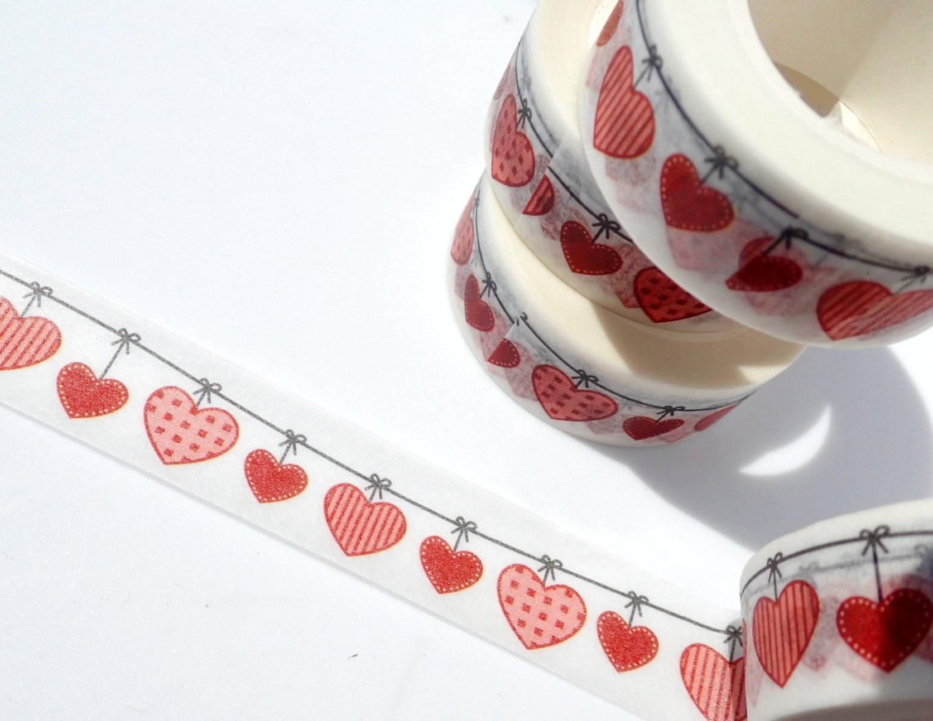 Hearts On A String Washi Tape Hearts On A String Washi Tape