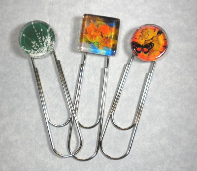 Jumbo Paper Clip Bookmark With Glue Pad Decorate With Etsy