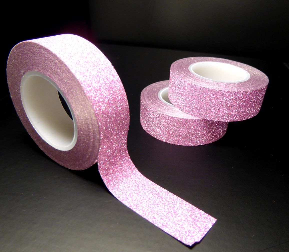 Glitter Washi Tape in Pink Paper Tape Great for Scrapbooking Paper