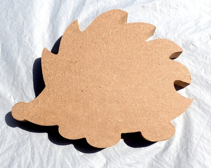 Hedgehog MDF Plaque - Unfinished Small 6 inch Sign