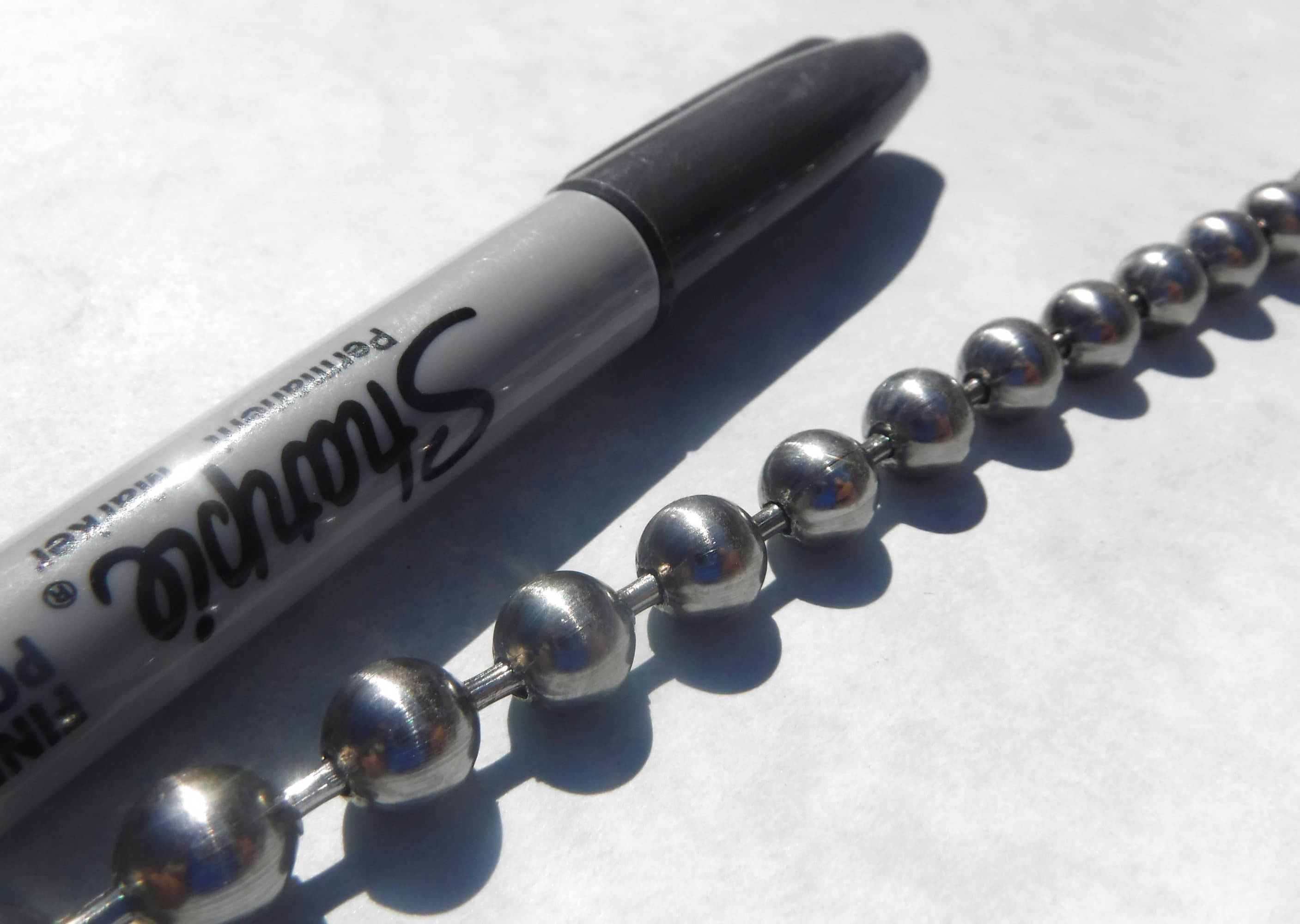 Stainless Steel Ball Chain 8mm 15 By the Foot Outdoor Mosaics