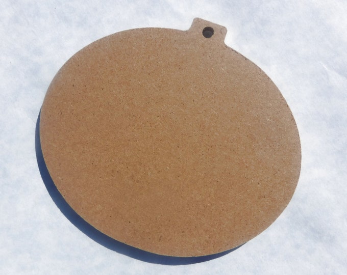 Oval Sign Plaque - Unfinished MDF THIN - Ornament