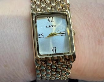 Luxury Women’s Watch Quartz | Stainless Steel Band | Waterproof Retro Fashion Ladies Wristwatch