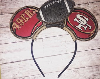 San Francisco 49ers Mickey Ears Headband