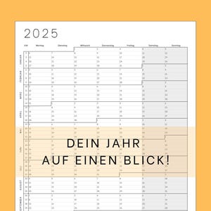 2025 annual calendar by calendar weeks for printing in black and white portrait format | 2025 calendar wall calendar | 2025 annual planner