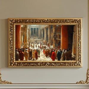 Dipinto tempio antica Grecia