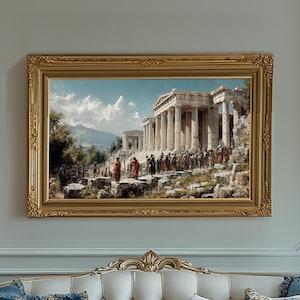 Dipinto tempio antica Grecia