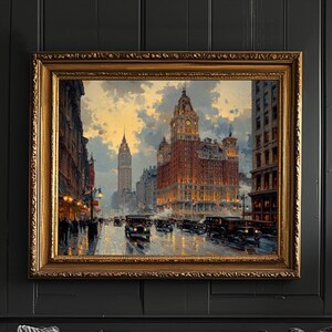Dipinto centro di New York anni &#39;20