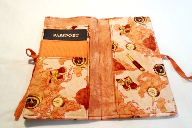 Fabric Family Travel Document Passport Clutch Wallet Holder Etsy