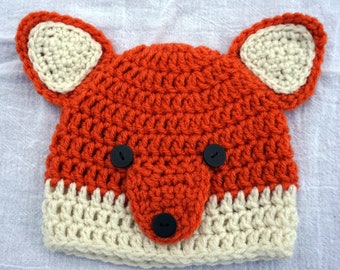 Newborn Fox Hat & Diaper Cover Set