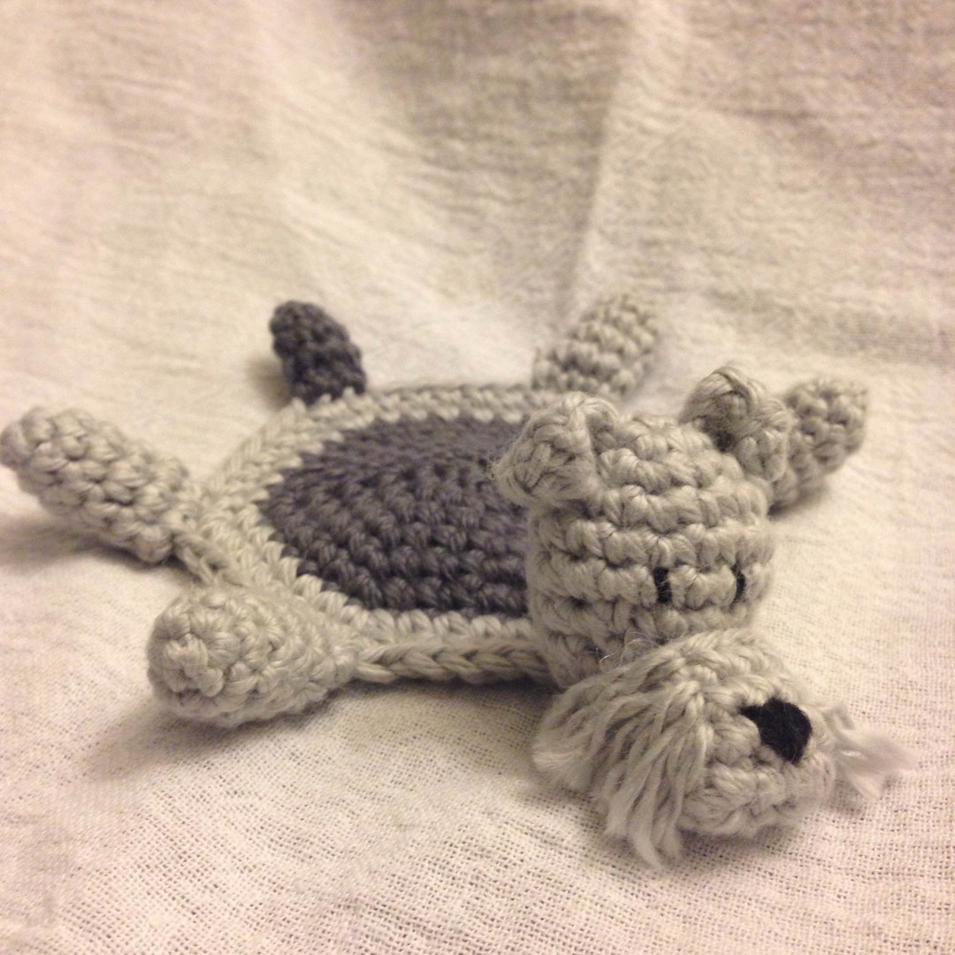 Crochet Dog Drink Coaster Etsy