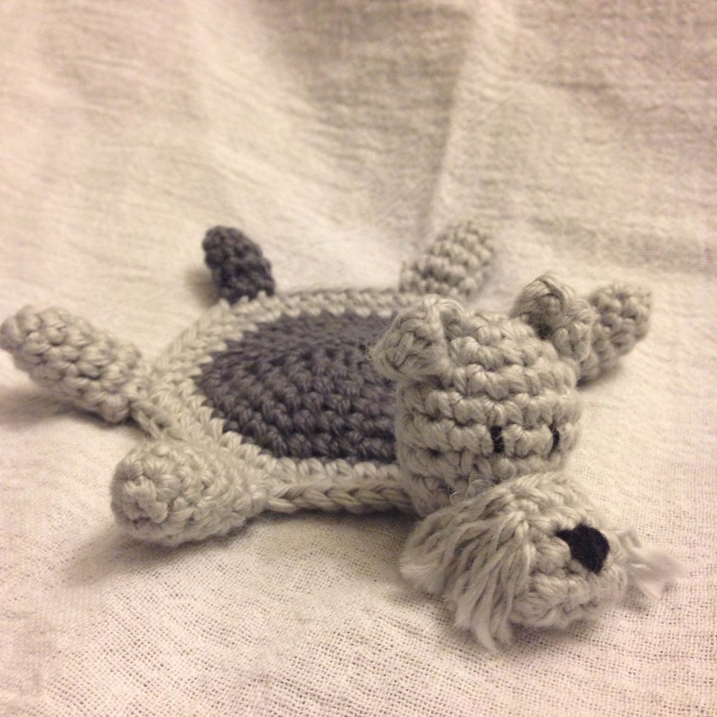 Crochet Dog Drink Coaster Etsy