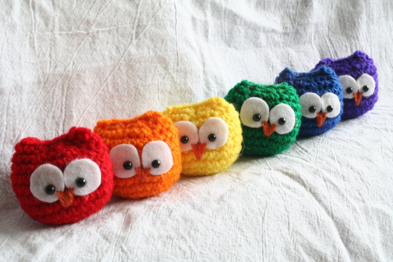 Stuffed Amigurumi Owl Toy image 1