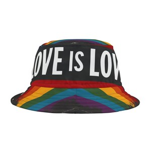 Vibrant Rainbow Bucket Hat, Summer Accessory, Festival Attire, Unisex Hat, Beachwear, Gift for Adventurers
