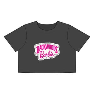 Backwoods Barbie Crop Tee - Trendy Women's Fashion, Summer Essential, Gift for Friends, Casual Wear, Festival Outfit