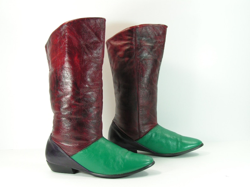 navy slouch boots