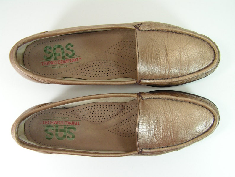 bronze flats for women