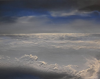 Sea of Love Seascape paintings Ocean paintings Land Sea Sky paintings Coastal Beach Wave paintings sunsets clouds