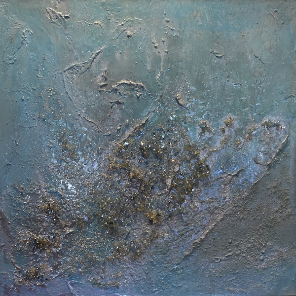 Abstract Glitter Painting Etsy