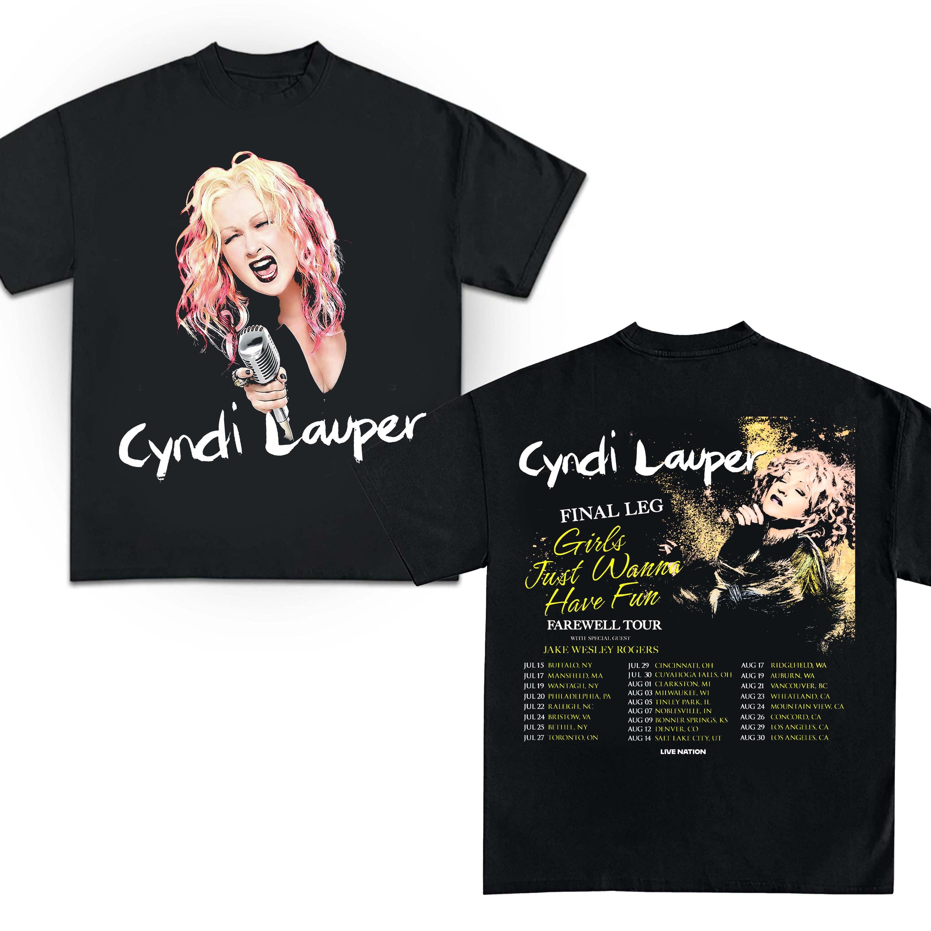 シンディ ローパー フェアウェルツアー公式Tシャツ M シンディローパー farewellツアーTシャツM CYNDI LAUPER - メルカリ