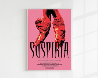 Póster de la película Suspiria (remake) - Impresión artística - Inspirado en el clásico de Dario Argento (Descarga digital)