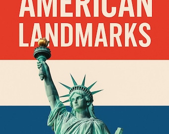 50 kultige amerikanische Wahrzeichen - Printable (Letter und A4)