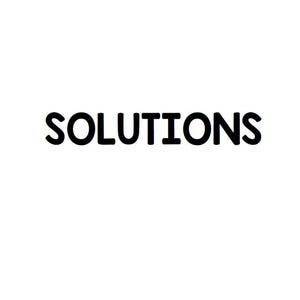 K&ouml;nnte beinhalten: Das Wort &bdquo;SOLUTIONS&ldquo; wird in fetten, schwarzen Buchstaben vor einem wei&szlig;en Hintergrund angezeigt. Die Zahl &bdquo;27&ldquo; befindet sich in der unteren Mitte des Bildes.