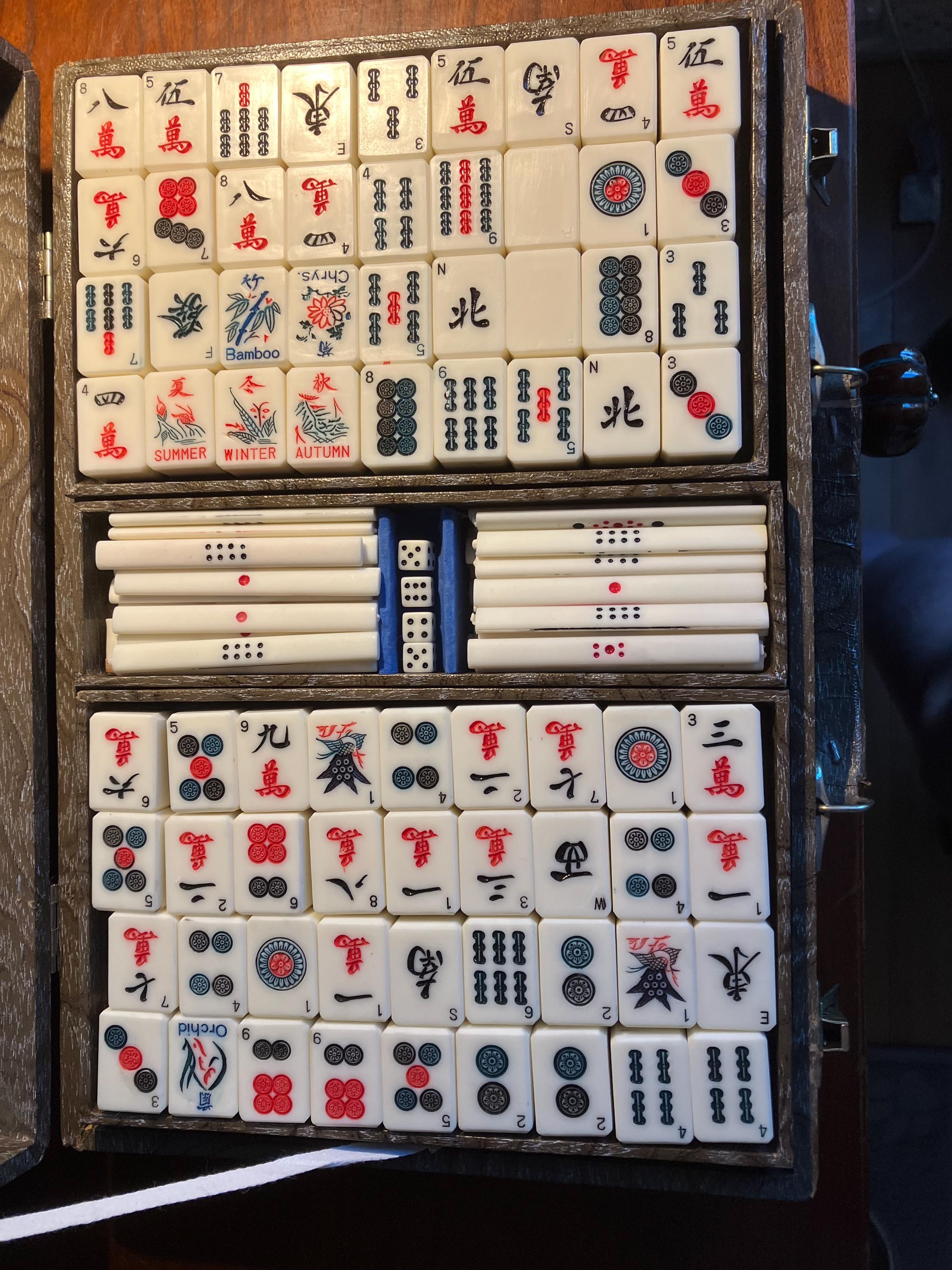 Antique mahjong set japan - Etsy 日本