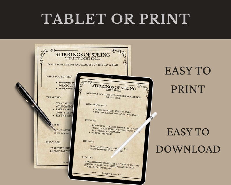 Printable Wheel of the Year Spell Kit | Seasonal Grimoire Pages ...