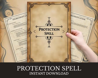 Heksenbeschermingsspreuk afdrukbaar | Energy Shield-ritueel (digitale download)