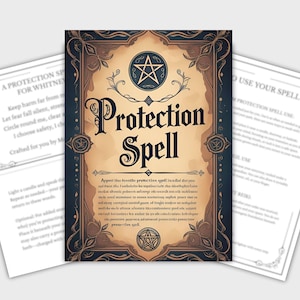 Custom Protection Spell & Reiki Blessing | Printable Sigil (Digital Download)