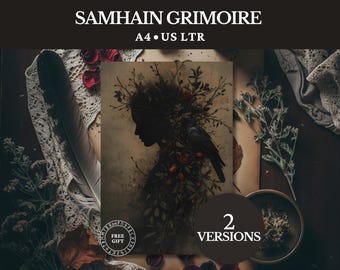 Samhain Grimoire Pages | Witchcraft BOS, Sabbat Altar (PDF)
