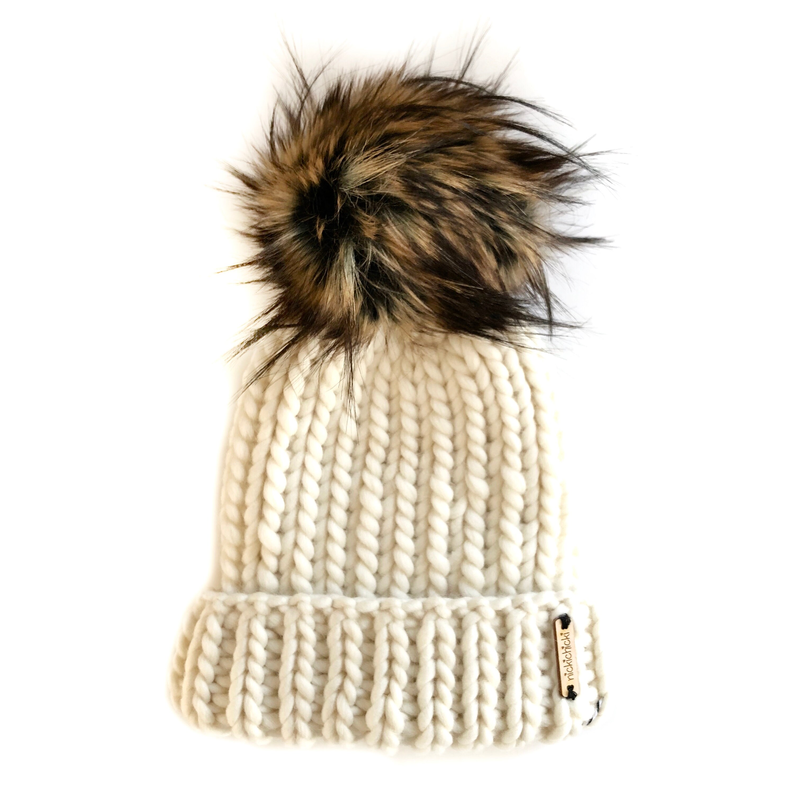 faux fur beanie hat