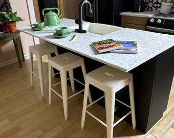 3D Gedruckter Miniatur Industrie Barhocker - 3D Gedruckt Puppenhaus Möbel - Einzelner Hocker - Maßstab 1:12