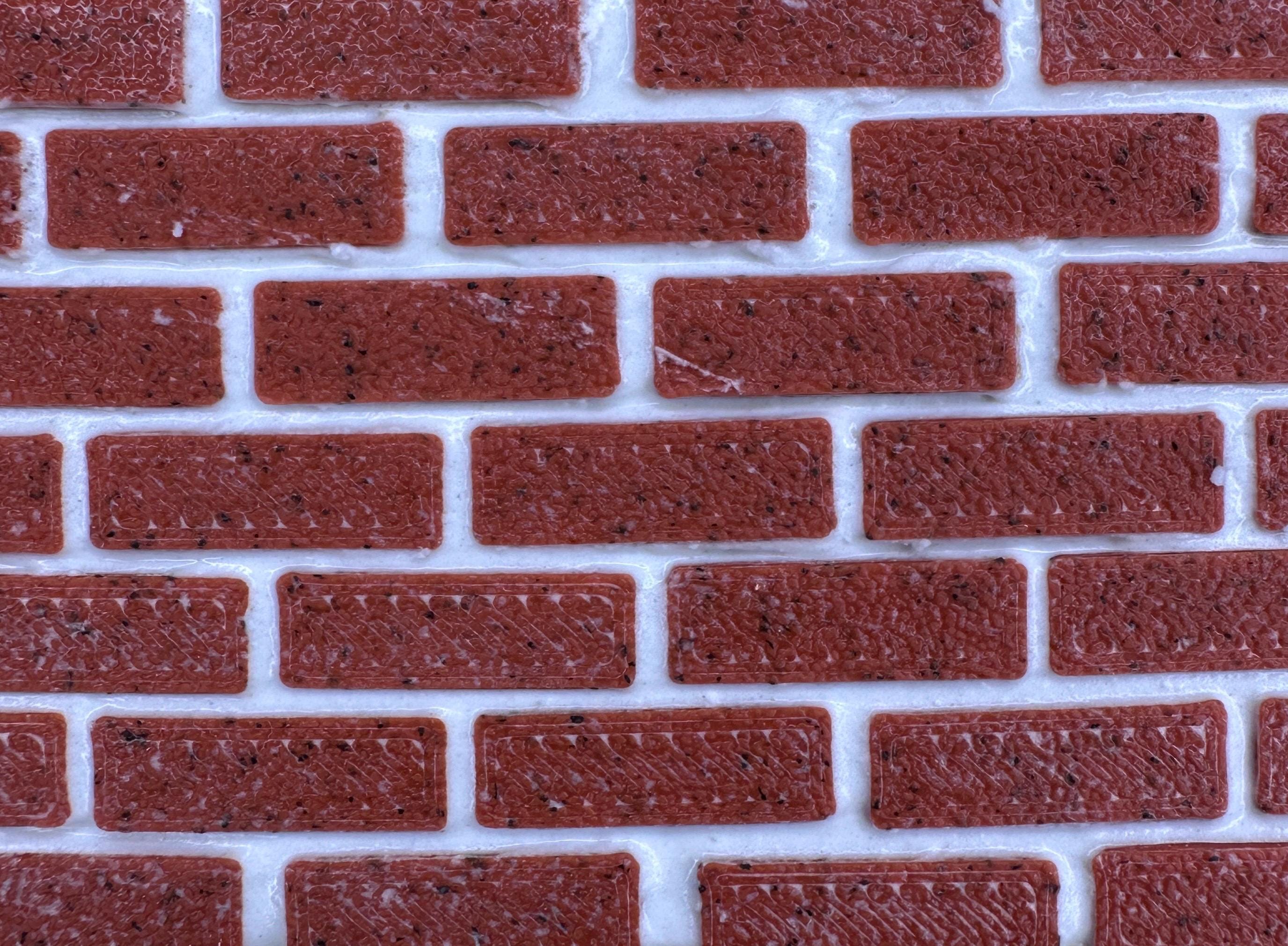 Miniature Bricks - 3D Printed - 100 Count - Dollhouse Building Supplies ...