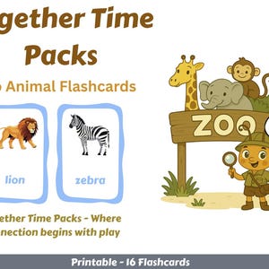 Schede didattiche sugli animali dello zoo per bambini / Animali dello zoo stampabili per bambini dai 2 anni in su / Pagine da colorare + consigli per i genitori / Download digitale
