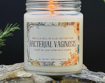Bacterial Vaginosis Candle – Funny OBGYN Gift for Residents, Doctors, & Coworkers