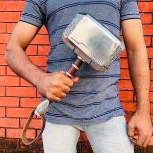 Thor Hammer Replica | Norse Mythology Mjolnir | Viking Warrior Hammer | Aluminum Collectible | Gift for Him | Home Décor Prop
