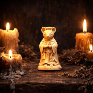 Spirito del topo monaco • Totem della disciplina creato dallo sciamano • Figurina del guardiano dell'altare