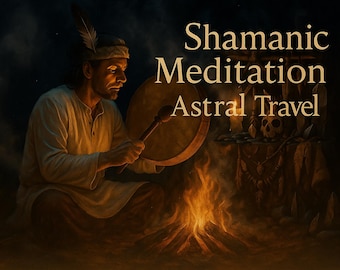 Viaggio astrale sciamanico: meditazione guidata con respirazione e tamburo • Connessione con gli spiriti ancestrali guaritori • Download immediato in formato MP3 e PDF