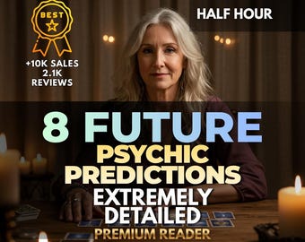 8つの未来予言、Same HourMediumリーディング、キャリアと恋愛リーディング、未来のサイキックリーディング、占い師リーディング、恋愛リーディング