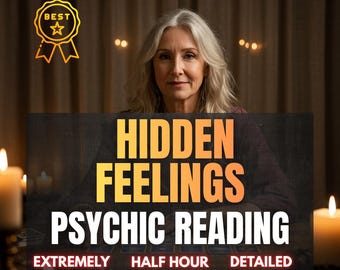 Hidden Feelings Psychic Reading, Reveal Their Secret Emotions, True Intentions, and What They’re Hiding with a Same Hour Energy Connection