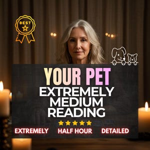 Same Hour Pet Psychic Reading: Mittlere Verbindung für Hunde und Katzen, Spirituelle Unterstützung, Ehrliche Lesungen
