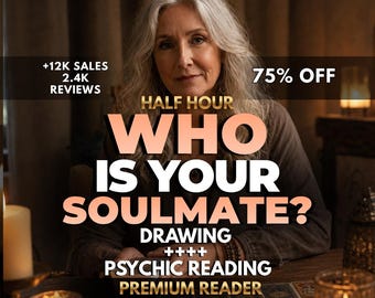 Same Hour Soulmate Drawing & Psychic Reading | Future Husband Sketch, Psychic Artist Portrait | Accurate Love Prediction, Twin Flame Face