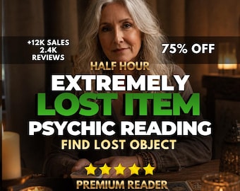 Lost Item Psychic Reading Same Hour, Find Lost Object, Missing Item Reading, Clairvoyant Guidance