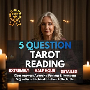 5-Question Tarot Reading: Love, Career, & Spiritual Guidance